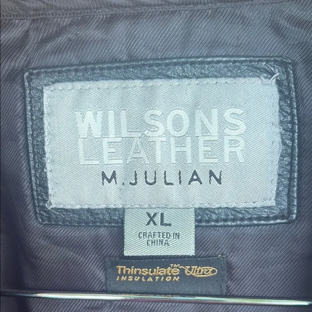Wilsons Black Leather M Julian  Jacket XL